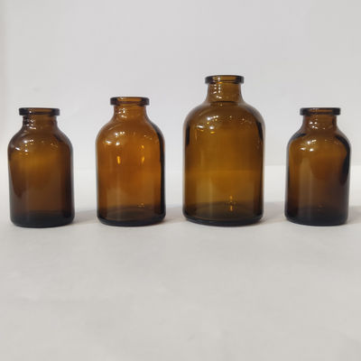 Antibiotic Glass Bottle 30ml 50ml 100ml Moulded Sodium Calcium Borosilicate Glass Vial