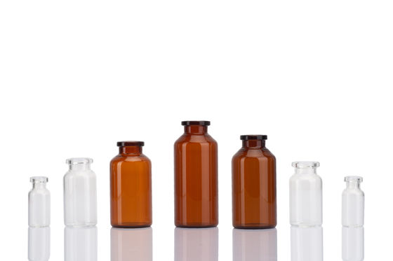 1ml Empty Clear Amber Low Borosilicate Tubular Glass Vial