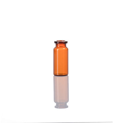 7ml Borosilicate Tubular Glass Vials Customized Amber Color