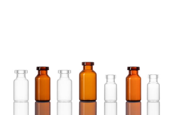 USP Type I 7ml Borosilicate Glass Vial Customized with Rubber Stopper