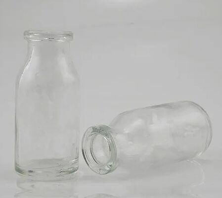 Clear and Amber molded glass bottle